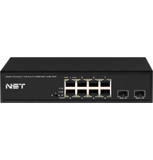PoE коммутатор Fast Ethernet/ PoE коммутатор Gigabit Ethernet на 8 RJ45 + 2 SFP порта. Порты: 8 х GE (10/100/1000 Base-T) с поддержкой PoE (IEEE 802.3af/at), 2 x GE SFP (1000 Base-T). Соответствует стандартам PoE IEEE 802.3af/at. Автоматическое определени