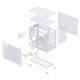 Корпус без блока питания/ Case JONSBO D32 PRO, Mini-Tower, TG, no fan, 2xUSB-A 3.2 + 1xUSB-C 3.2, mATX, mDTX, mITX White