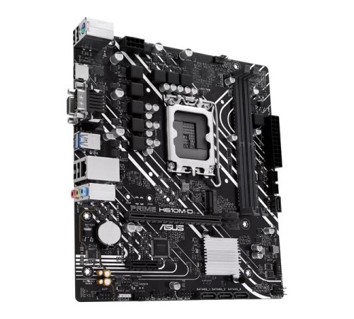 Материнская плата ASUS PRIME H610M-D, LGA1700, H610, 2*DDR5, 4*SATA, 1*M.2, 2*USB 3.2, 4*USB 2.0, 1*COM port, 1*PCIx16, 1*PCIx1, HDMI+D-Sub, mATX; 90MB1G80-M0EAY0