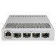 Коммутатор MikroTik Cloud Router Switch 305-1G-4S+IN with 800MHz CPU, 512MB RAM, 1xGigabit LAN, 4 x SFP+ cages, RouterOS L5 or SwitchOS (dual boot), metallic desktop case, PSU