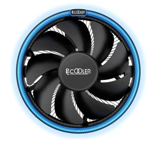 Кулер для процессора PCCooler E126MB S775/115X/AM2/2+/AM3/3+/AM4/FM1/FM2/2+ (48 шт/кор, TDP 92W, вент-р 120мм с PWM, Blue LED FAN, 1000-1800RPM, 26.5dBa) Retail Color Box