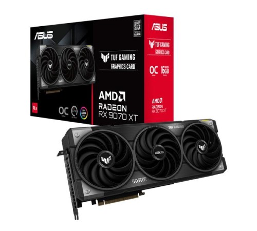 Видеокарта ASUS TUF-RX9070XT-O16G-GAMING//RX9070XT HDMI DP*3 16G D6; 90YV0L70-M0NA00