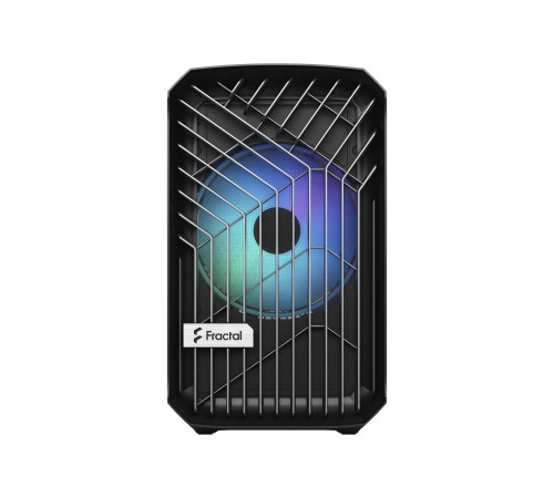 Корпус ПК без блока питания/ Case Fractal Design Torrent Nano RGB TG Light Tint, Mini-Tower, 1x180mm RGB, 2xUSB-A 3.2 + 1xUSB 3.2 Type-C mITX, mDTX Black