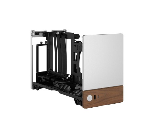 Корпус без блока питания/ Case Fractal Design Terra, Mini-Tower, no fans, 1xUSB-A 3.0 + 1xUSB 3.2 Type-C, SFX PSU Support, mITX Silver