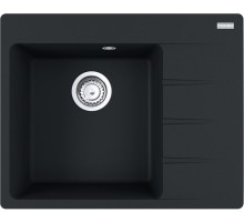 Мойки Franke/ Best, Centro, Мойка CNG 611/211-62 TL, Fragranite+, База 45 см, на столешницу, черный матовый, чаша слева