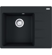 Мойки Franke/ Best, Centro, Мойка CNG 611/211-62 TL, Fragranite+, База 45 см, на столешницу, черный матовый, чаша слева