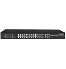 PoE Коммутатор OSNOVO SW-62444(400W) PoE коммутатор Fast Ethernet на 24 x RJ45 портов + 4 x GE Combo uplink порта. Порты: 2 x FE (10/100Base-T) с PoE (до 60W, A+B) + 22 x FE (10/100Base-T) с PoE (до 30W), 4 x GE Com