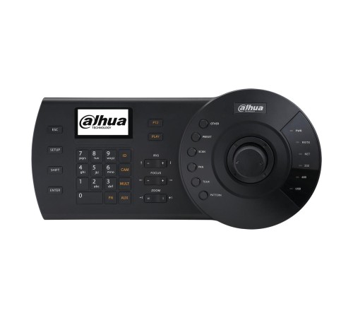 Пульт PTZ-управления Назначение: PTZ-видеокамеры NVR DVR HCVR XVR VMS; интерфейсы: Ethernet RS-485 RS-422 USB RS-232; PTZ-функции: предустановки автосканирование автопанорамирование автотур управление шаблонами; функции видеорегистраторов: переключение эк