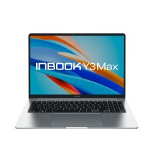 Ноутбук/ Infinix Inbook Y3 MAX_YL613 16"(1920x1200 IPS)/Intel Core i3 1215U(1.2Ghz)/16384Mb/512SSDGb/noDVD/Int:Intel UHD Graphics/BT/WiFi/70WHr/1.65kg/Silver/Win11Home