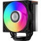 Кулер для процессора PCCooler RT500 Digital ARGB BK, 120mm FAN, 5 HEAT PIPES, 4-PIN PWM, 500-2200 RPM, 34.9 DBA, HYDRO BEARING, LED temp., LGA 1851/1700/1200/115X, AMD AM5/AM4