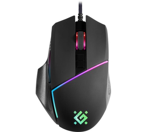 Defender Проводная игровая мышь Warfame GM-880L RGB,8кнопок,12800dpi