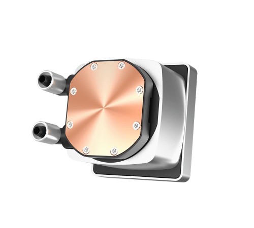 Система охлаждения/ Water Cooling System PCCooler DT360 ARGB Display WH (300W, 360mm, LED temp., White, ARGB/ Fans: 3x120mm, 83.83CFM, 3000RPM/ Pump height 62mm, 15dBA, 2600RPM, Rad thickness 27mm/ S: 1851, 1700, 1200, 115X, AM5, AM4)