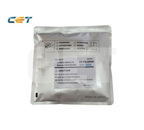 -/ Девелопер для KONICA MINOLTA Bizhub C200/C203/C253/C353 (CET) Cyan, 250г/пак, 75000 стр.