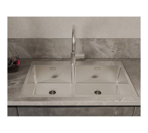 Кухонная мойка RIVELATO Rivelato Rinox 8050 B2 Мойка нерж.сталь 2 чаши 800*500*200 мм, монтаж: врезной, материал: нержавеющая сталь, цвет: нержавеющая сталь Кухонная мойка RIVELATO Rivelato Rinox 8050 B2 Мойка нерж.сталь 2 чаши 800*500*200 мм, монтаж: врезной, материал: нержавеющая сталь, цвет: нержавеющая сталь
