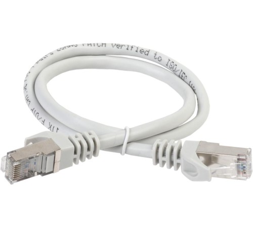 Коммутационный шнур (патч-корд), кат.5Е FTP, 1м, серый