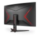 Монитор игровой 31.5'' 16:9 2560х1440(WQHD) VA, Curved, 165 Hz, 250 cd/m2, 3000:1, 80M:1, 4ms, 2xHDMI, DP, Tilt, Speakers, Black+Cherry (Мятая упаковка)