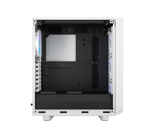 Корпус ПК без блока питания/ Case Fractal Design Meshify 2 Compact RGB TG Light Tint, Midi-Tower, 4x120mm RGB, 2xUSB-A 3.2 + 1xUSB 3.2 Type-C ATX, mATX, mITX White