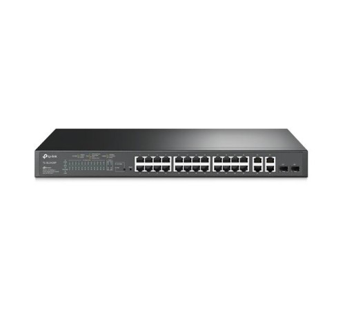 коммутатор TP-Link SL2428P, Omada™ 24-Port 10/100 Mbps + 4-Port Gigabit Smart Switch with 24-Port PoE+