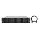 Полка расширения сетевого хранилища без дисков/ SMB QNAP TL-R1200C-RP USB 3.2 Gen 2 Type-C JBOD storage enclosure, 12-tray 3,5"/2,5" w/o HDD, 2xPSU. Rackmount. W/o rail kit RAIL-B02