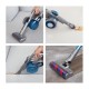 Пылесос вертикальный Jimmy Cordless Vacuum Cleaner JV85 Graphite+Blue с зарядной станцией и адаптером модели ZD24W300060U (Вскрытая упаковка)
