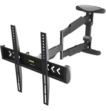 Кронштейн ONKRON/ 40-75" макс 400*400  наклон -5°/+8° поворот 180º Макс нагрузка 35кг от стены: 65-707мм, черный