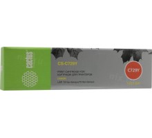 -/ Картридж лазерный Cactus CS-C729Y 729 Y желтый (1000стр.) для Canon i-SENSYS LBP-7010C/ LBP-7018C