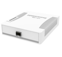 Коммутатор MikroTik RB260GS with 5 Gigabit ports and SFP cage, SwOS, plastic case, PSU