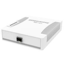 Коммутатор MikroTik RB260GS with 5 Gigabit ports and SFP cage, SwOS, plastic case, PSU