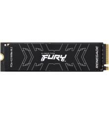 Твердотельный накопитель/ Kingston SSD Fury Renegade, 4000GB, M.2(22x80mm), NVMe, PCIe 4.0 x4, 3D TLC, R/W 7300/7000MB/s, IOPs 1 000 000/1 000 000, DRAM buffer 4096MB, TBW 4000, DWPD 0.55 (60 мес)