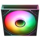 Кулер для корпуса/ Case Cooler Thermalright TL-M12-S (120x124x25mm, 4-pin PWM, ARGB, 47.6CFM, 23.2dBA, 1500RPM, Black)