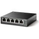 коммутатор TP-Link TL-SF1005LP, 5-Port 10/100 Mbps Desktop Switch with 4-Port PoE, 41 W, 250m