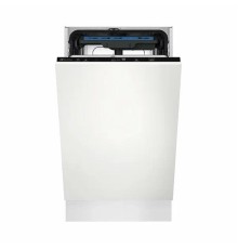 Встраиваемая посудомоечная машина ELECTROLUX/ Встраиваемая узкая посудомоечная машина, без фасада, загрузка на 10 комплектов посуды, сенсорное управление, 6 программ, 44.6x55x82 см, черный цвет, сушка: с открыванием дверцы, индикация на полу: луч