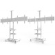 ONKRON мобильная стойка для ТВ 50"-86", макс 105.9кг, белая TS1881