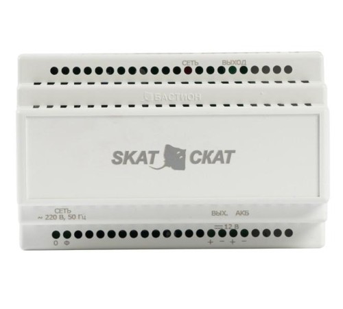 597 SKAT-12-4.0 DIN источник питания 12В 4А АКБ внешн. 1х17-26Ач ток заряда 4,0–Iнагр.
