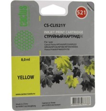 -/ Картридж струйный Cactus CS-CLI521Y желтый (8.4мл) для Canon Pixma MP540/MP550/MP620/MP630/MP640/MP6