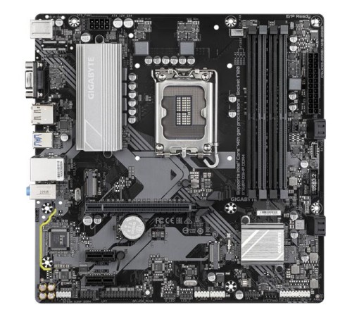 Материнская плата GIGABYTE B760M D3HP DDR4, LGA1700, B760, 4*DDR4, 4*SATA, 2*M.2, 3*USB 3.2, 2*USB 2.0, 1*PCIx16, 2*PCIx1, D-Sub+HDMI+DP, mATX