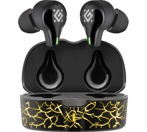 Defender Беспроводная гарнитура CyberDots 250 черный, игровые TWS, Bluetooth