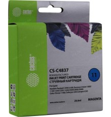 -/ Картридж струйный Cactus CS-C4837 №11 пурпурный (29мл) для HP BIJ 1000/1100/1200/2200/2300/2600