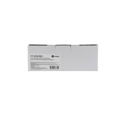 Тонер-картридж F+ imaging, черный, 3 000 страниц, для Epson моделей AL-M2300D/dn/dtn/M2400D (аналог C13S050583), FP-S050583 (Вскрытая упаковка)