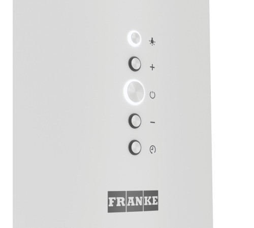 Вытяжка Franke/ Best, Цилиндрическая настенная вытяжка AXIS 35 WH, 35 см, 750 м3/ч, электронное управление, LED освещение, 66 дБ, Угольный фильтр Ф-10 (опция), цвет белый