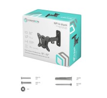 ONKRON кронштейн для телевизора 10"-32" наклонно-поворотный, чёрный NP14