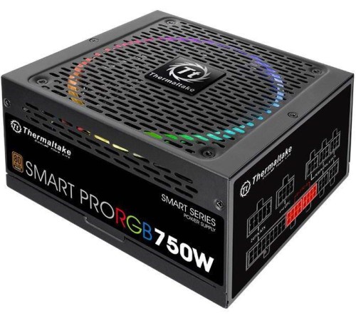 Блок питания Thermaltake PS-SPR-0750FPCBEU-R, SMART PRO/Fully Modular/750W/ATX 2.3 & EPS 2.92/A-PFC/14cm RGB Fan/EU/80Plus Bronze RTL Блок питания Thermaltake PS-SPR-0750FPCBEU-R, SMART PRO/Fully Modular/750W/ATX 2.3 & EPS 2.92/A-PFC/14cm RGB Fan/EU/80Plus Bronze RTL