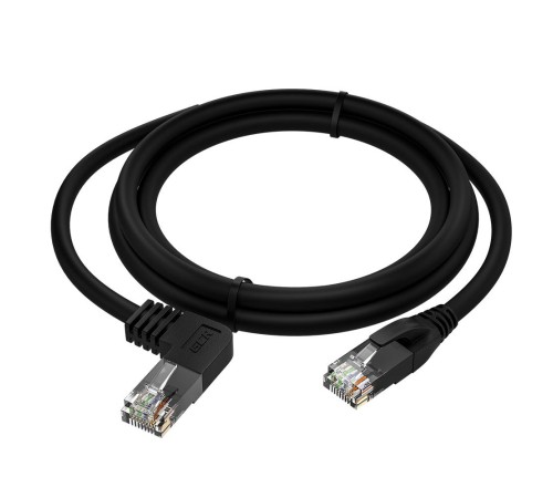 GCR Патч-корд прямой 3.0m UTP кат.5e, черный, правый угол, литой, ethernet high speed, RJ45, T568B, GCR-53146 GCR Патч-корд прямой 3.0m UTP кат.5e, черный, правый угол, литой, ethernet high speed, RJ45, T568B, GCR-53146