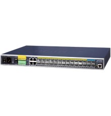 коммутатор/ PLANET IGS-6325-20S4C4X IP30 19" Rack Mountable Industrial L3 Managed Core Ethernet Switch, 14*100/1G SFP with 4 shared 10/100/1000T + 10*1G/2.5G SFP + 4*10G SFP+ (-40 to 75 C, AC + 2 DC, DIDO), ERPS Ring, 1588, Modbus TCP, Cybersecurity 