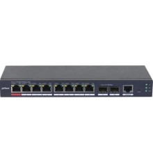 8-портовый гигабитный управляемый коммутатор с PoE, уровень L2 Порты: 1 RJ45 10/100/1000Мбит/с (PoE/PoE+/Hi-PoE; IEEE 802.3bt), 7 RJ45 10/100/1000Мбит/с (PoE/PoE+), 2 SFP 100/1000Мбит/с (uplink); мощность PoE: порт 1 до 90Вт, порты 2~8 до 30Вт