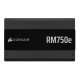 Блоки питания/ Power Supply Corsair RM750e, 750W 80+ Gold (ATX, 3.1, PCIe 5.1, Full modular, 1x24(20+4)pin, 2xEPS/ATX 12V 8-pin (4+4), 1x12V-2x6(12+4)pin, 2x12V-2x6 to Dual 8-Pin(6+2), 1xPCIe 8-Pin(6+2), 4xSATA (4 Straight SATA), 4xSATA / PATA (2 Straight