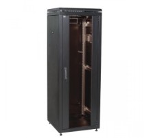 ITK Шкаф сетевой 19" LINEA N 18U 600х800 мм стеклянная передняя дверь черный