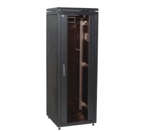 ITK Шкаф сетевой 19" LINEA N 18U 600х800 мм стеклянная передняя дверь черный