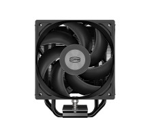 Кулер для процессора/ CPU Cooler PCCooler RT400 BK (235W, 4-pin PWM, 148mm, Al/Cu, 4x6mm, 1x120mm, 73.32CFM, 34.9dBA, 2200RPM, S: 115X/1200/1700/1851 , AMD AM4/AM5, black)