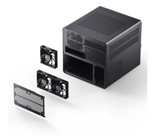 Корпус без блока питания/ Case JONSBO N5, Mini-Tower, 3x120mm, 1xUSB-A 3.0 + 1xUSB-C 3.2, E-ATX, ATX, mATX, mITX Black Корпус без блока питания/ Case JONSBO N5, Mini-Tower, 3x120mm, 1xUSB-A 3.0 + 1xUSB-C 3.2, E-ATX, ATX, mATX, mITX Black